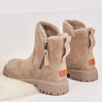 Warme Dames Laarzen – Comfortabele Boots met Rits