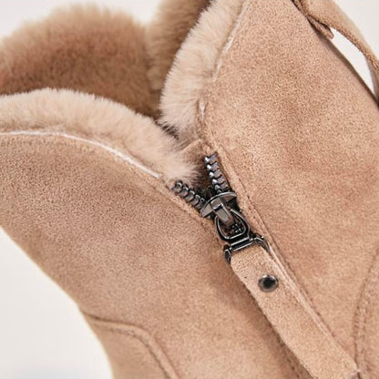 Warme Dames Laarzen – Comfortabele Boots met Rits
